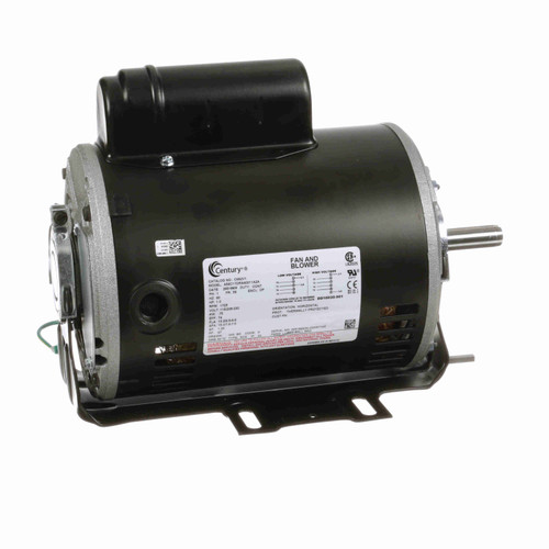 Century 1.0 HP Fan and Blower HVAC/R Motor, 1 phase, 1800 RPM, 115/208-230 V, 56 Frame, ODP - C692V1